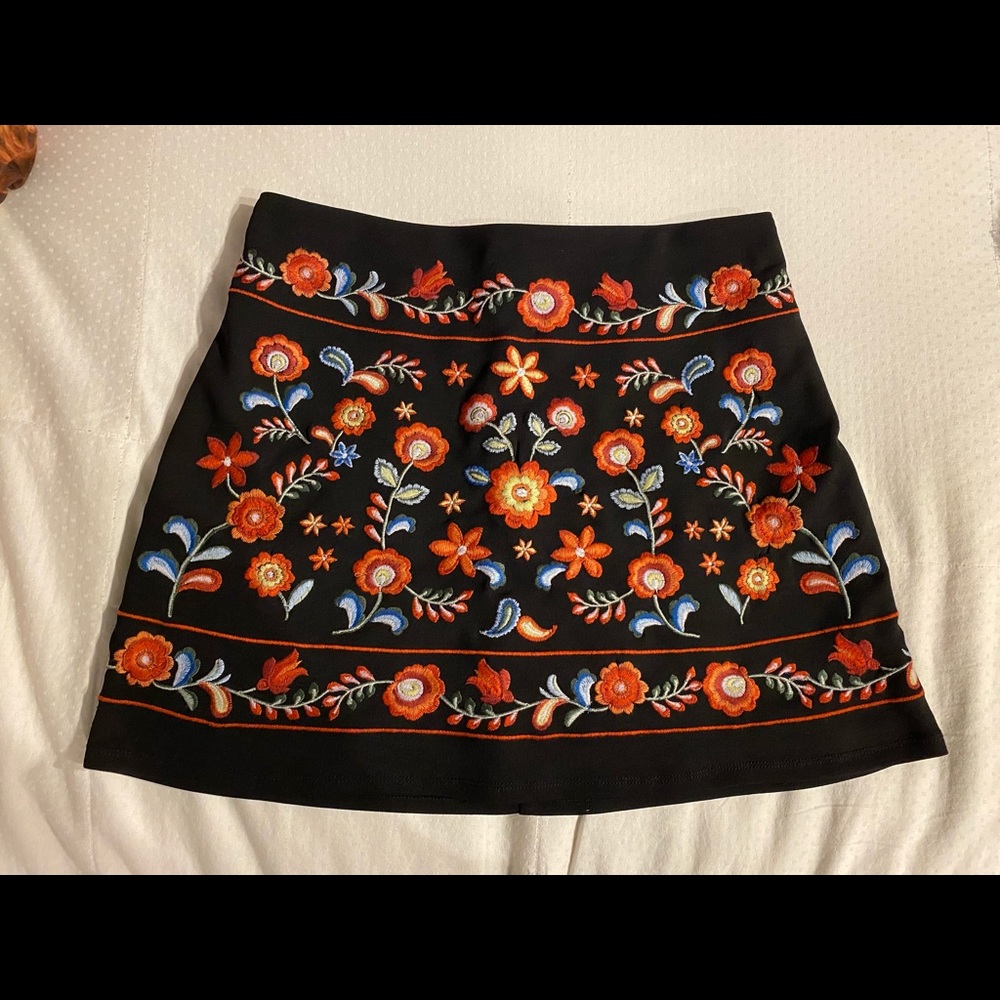 Forever 21 Floral Mini Skirt